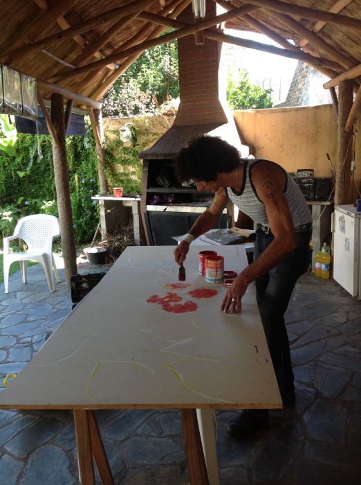  Trabajando de madera a cuadro 